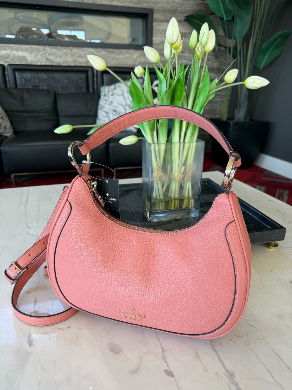 New Kate Spade Leila Pebbled Leather Shoulder Bag - Picture 16 of 16